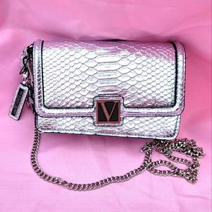NEW Victoria's Secret Silver Evening Bag/Clutch W/FREE TANK